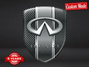 Infiniti Car Self Adhesive decal Exclusive Look Sleek Dome Labels